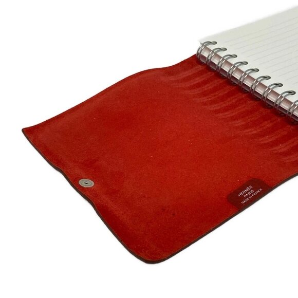 HERMES Ulysse PM - Ruby Taurillon Clemence Square O Agenda 234-073025 - Picture 8 of 9